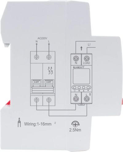 Spannungsregelungsrelais E.NEXT e.control.v40, 40 A, einphasig, mit Anzeige